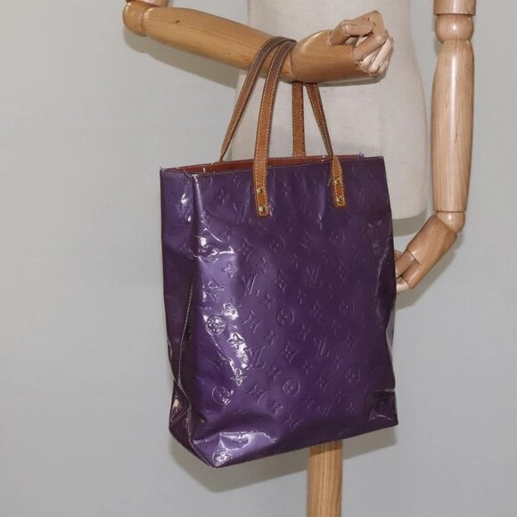 LOUIS VUITTON Monogram Vernis Reade MM Tote Bag Viole - Picture 14 of 16